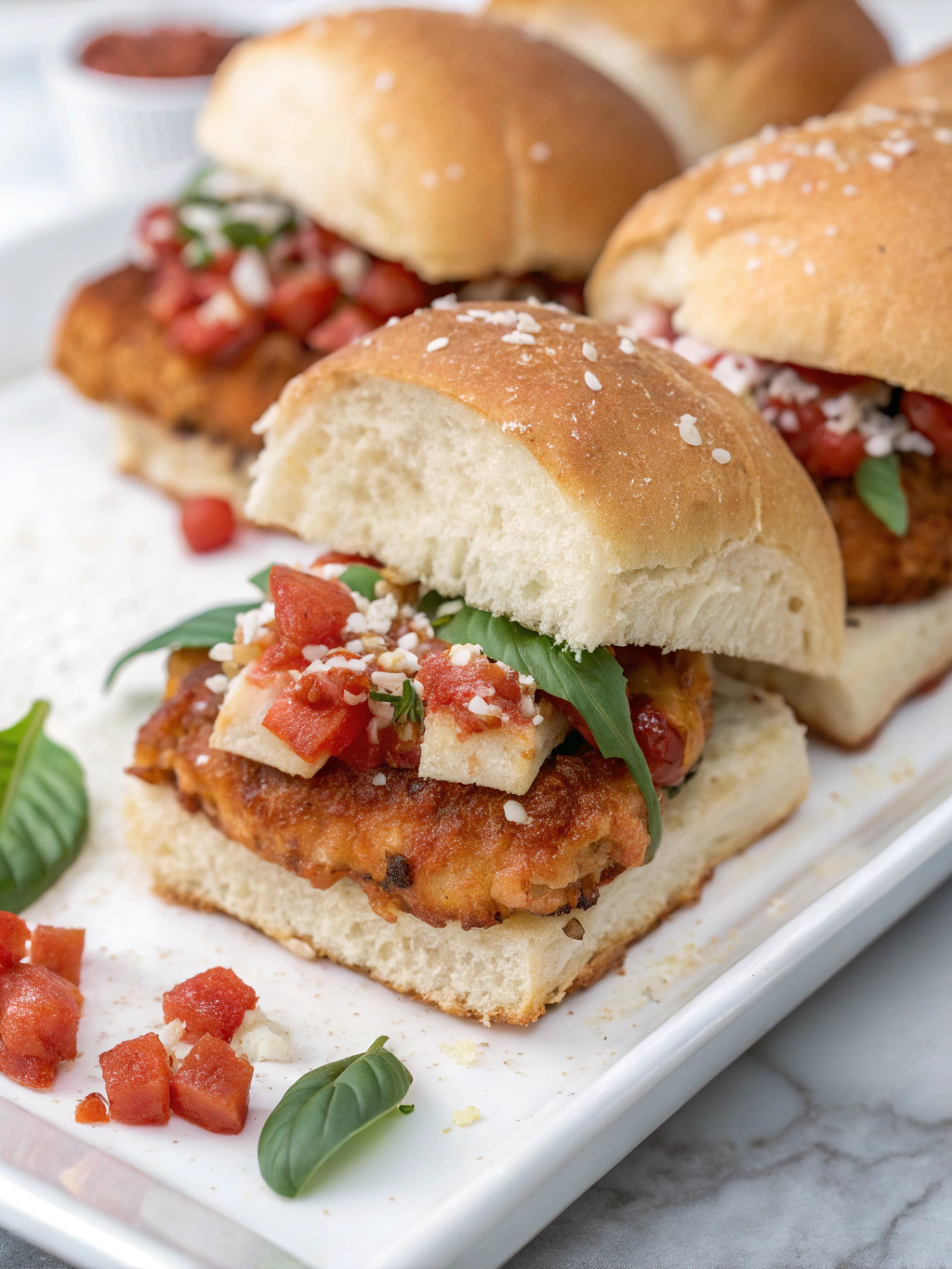chicken parmesan sliders