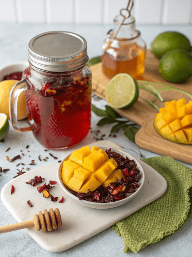 Mango Hibiscus Tea recipe