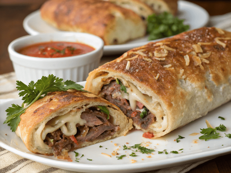Philly Cheesesteak Stromboli Roll-Up