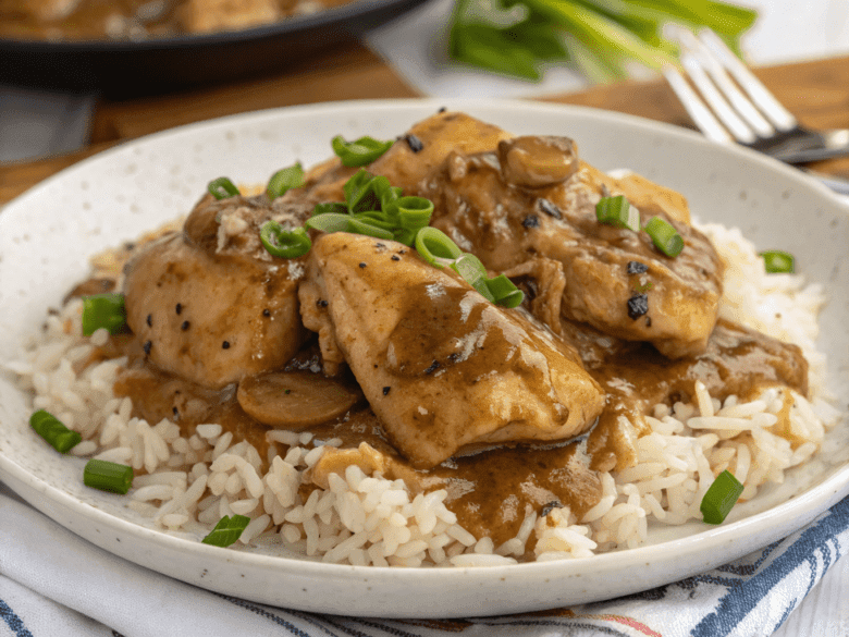 Smothered Chicken and Rice