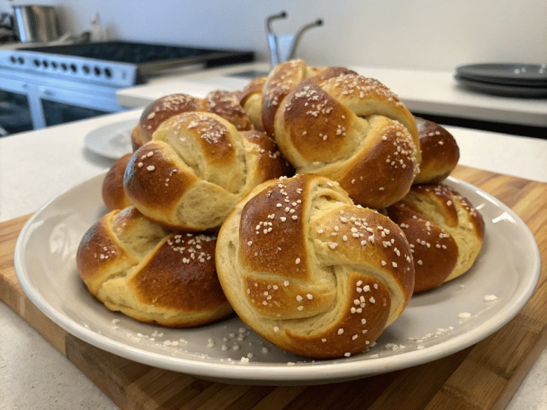 Soft Pretzel Rolls