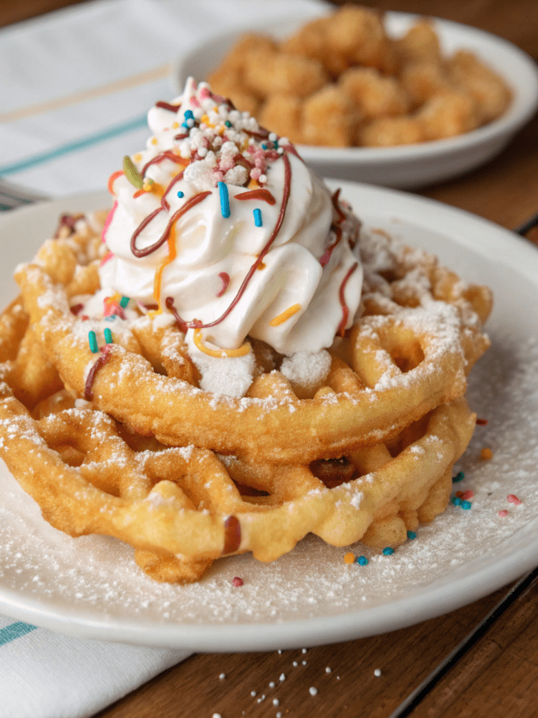 Sweet Whirlwind Fairground Funnel Cakes