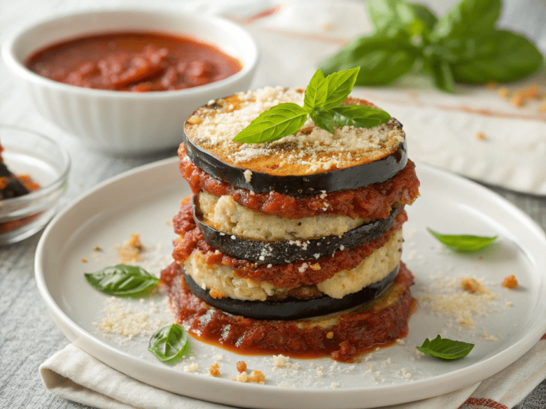 eggplant parmesan stacks