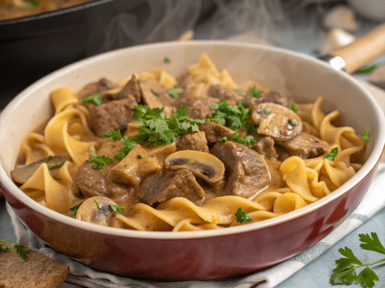one-pot beef stroganoff