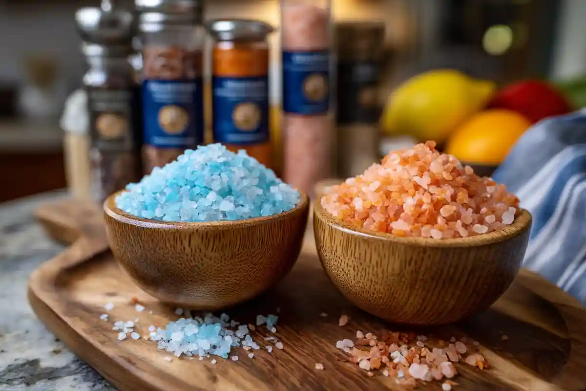 Persian Blue Salt vs. Himalayan Pink Salt – vibrant natural salts