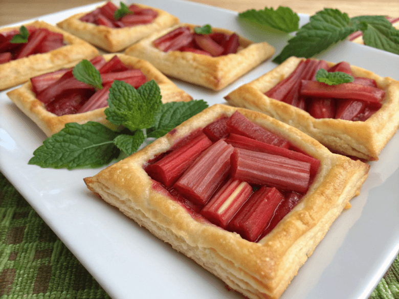 rhubarb puff tart pockets