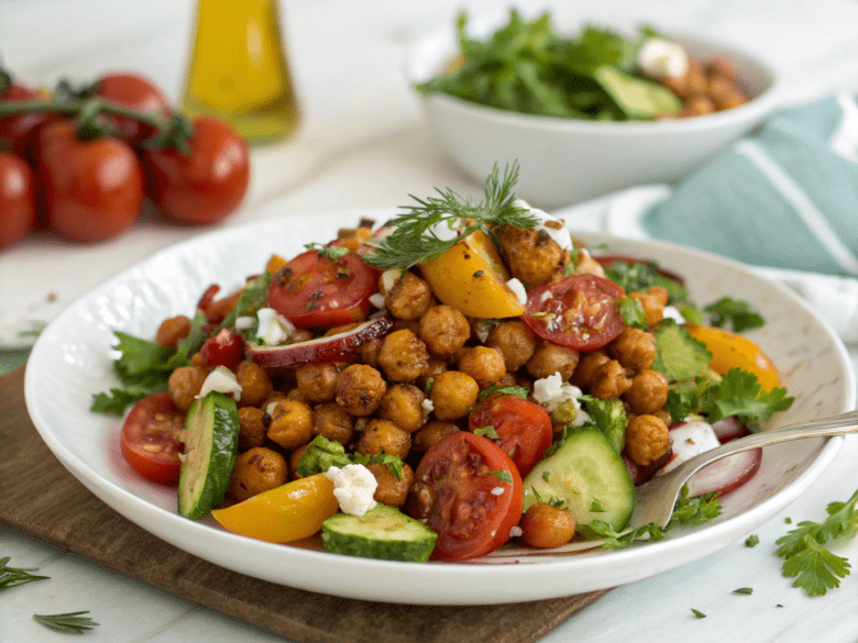 roasted chickpea salad