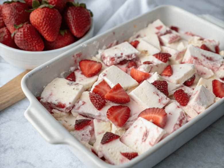 strawberry yogurt bark