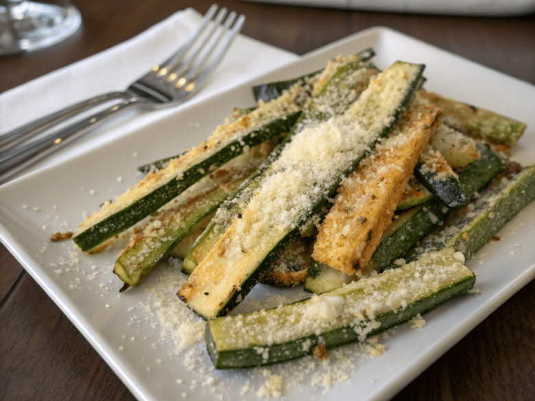 zucchini fries with parmesan cheese