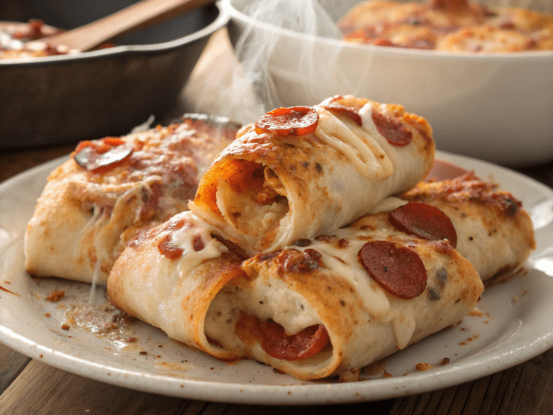 cheesy pepperoni pizza roll ups