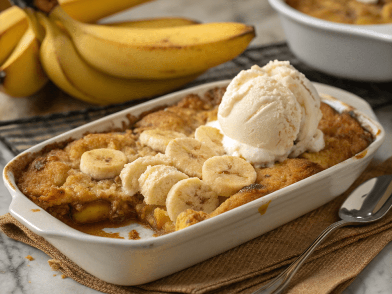 southern banana cobbler