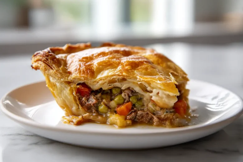 Delicious beef vegetable pie cooked in Cookeo, loaded with flavors.