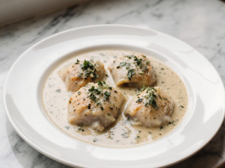 Delicious chicken in milk cooked in a Cookeo, tender and flavorful.