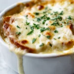 Delicious French onion soup dip that's cheesy and flavorful.