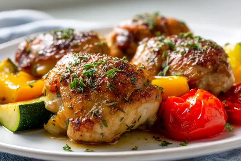 Delicious Italian baked chicken, infused with herbs and spices