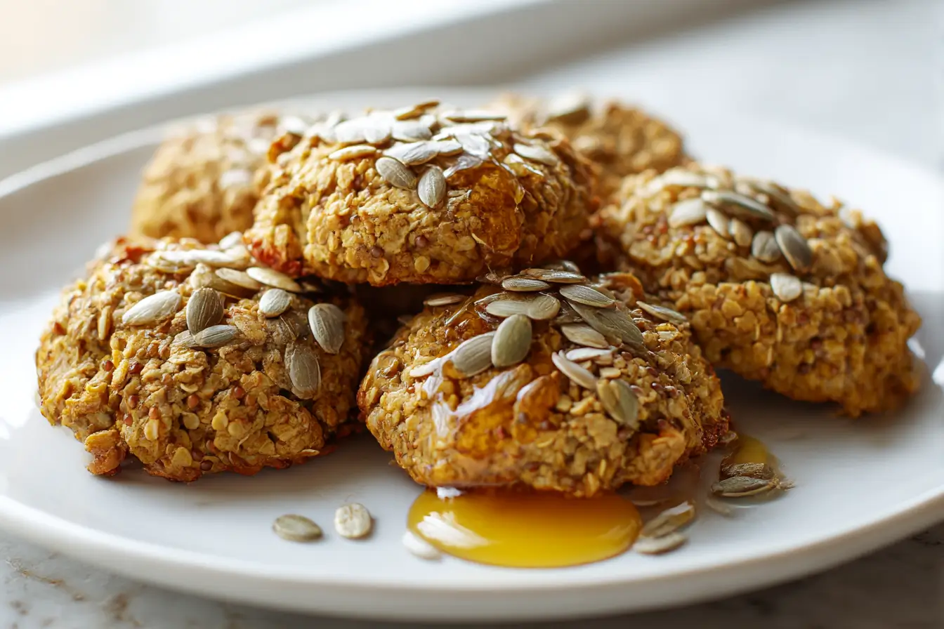 Delicious seedy quinoa breakfast cookies made in Cookeo, perfect for a nutritious start.
