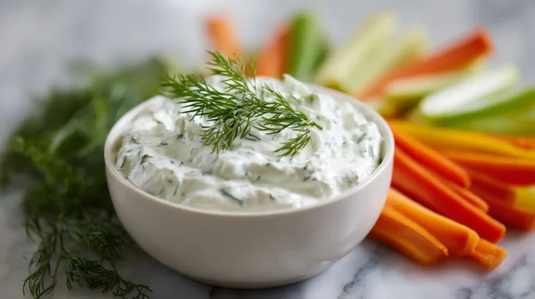 Delicious dill dip, perfect for all your snack needs