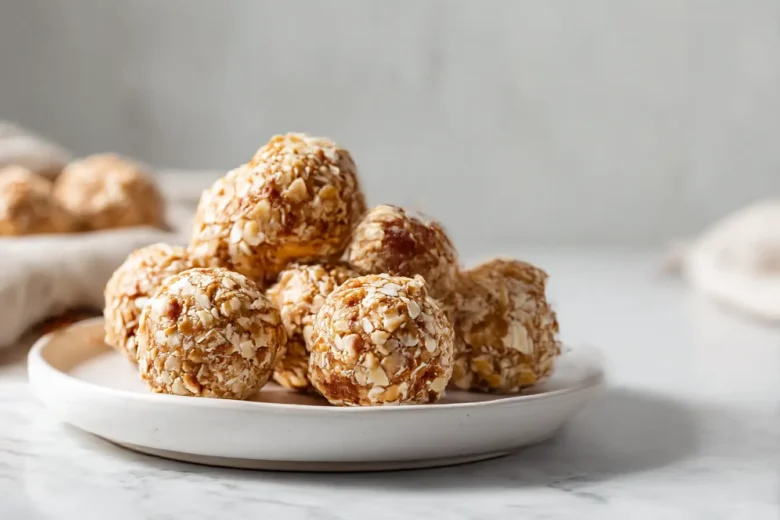 Delicious and healthy peanut butter balls perfect for snacking.