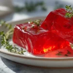 Delicious homemade pepper jelly ready to serve