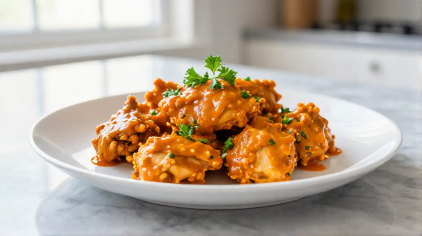 Delicious buffalo chicken, spicy and flavorful